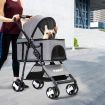 PaWz Large Pet Stroller Dog Cat Travel Carrier Pram Foldable Pushchair Outdoor