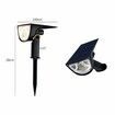 Solar Powered Lawn Lamp IP65 Waterproof Ground Light 120 Degree Rotation Garden Lamp Plug-in Street Light