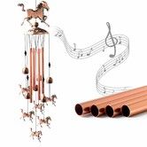 Horse Wind Chimes, Copper Wind Chime, Wind Chimes Outdoor, Horse Gifts, Garden Decor,