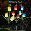 Solar LED Garden Stake Lights Tulip Flowers 1pc ?random color