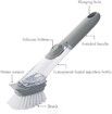 Soap Dispensing Dish Brush Kitchen Brush for Pot Pan Sink Cleaning Automatic Liquid Brush