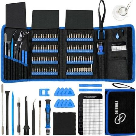 142 Piece Precision Screwdriver Kit for iPhone, MacBook, Coumputer, Laptop, Tablet, PS4, Xbox, Nintendo, Glasses, Jewelers