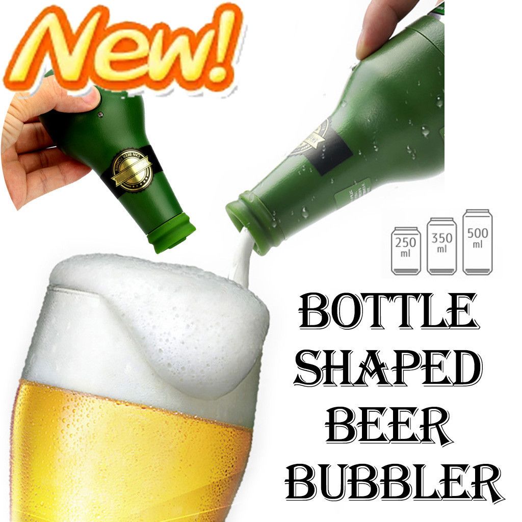 1PC Ultrasonic Beer Foamer Canned Beer Bottle Filler Bubble Foam