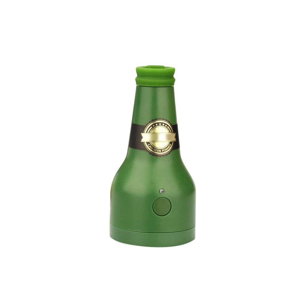 Ultrasonic Beer Frother and Foamer for Cans, Green