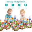 104 PCS Grow Your Own Flowers Garden Building Toys For Girls Educational Activity For Preschool Child