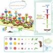 104 PCS Grow Your Own Flowers Garden Building Toys For Girls Educational Activity For Preschool Child