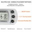 Waterproof Digital Thermometer and Cooler, Max | Min Record Function with Large LCD Display, White