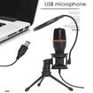 USB Microphone with Tripod Stand and PC Filter Microphone for Karaoke Recording Chat Online Podcasting Games