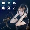 USB Microphone with Tripod Stand and PC Filter Microphone for Karaoke Recording Chat Online Podcasting Games