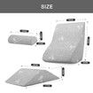 Luxdream 3PCS Foam Wedge Bed Pillow Headrest Leg Elevation Breathable Cover