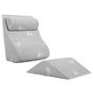 Luxdream 3PCS Foam Wedge Bed Pillow Headrest Leg Elevation Breathable Cover