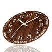 12 Inch Luminous Wall Clock Wood Silent light in dark night Nordic Fashion Wall Clock Non Ticking Clock With Night Light