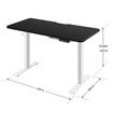 Electric Sit Stand Desk Height Adjustable Standing Table Computer Office Furniture Motorized Dual Motor Black