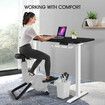 Electric Sit Stand Desk Height Adjustable Standing Table Computer Office Furniture Motorized Dual Motor Black