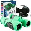 Binoculars for Kids Learning Nature Exploration Toys for 4+ Year Old Girls and Boys Col.Green