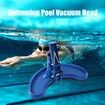 Swimming Pool Vacuum Head with Clip Handle Drawstring Bag Pool Flexible Cleaning Spray Brush Pool Cleaning Tools