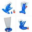 Swimming Pool Vacuum Head with Clip Handle Drawstring Bag Pool Flexible Cleaning Spray Brush Pool Cleaning Tools