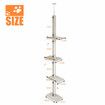 296cm Tall Cat Scratching Post Sisal Scratcher Pole Climbing Tree with Perches Hanging Toys