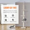 296cm Tall Cat Scratching Post Sisal Scratcher Pole Climbing Tree with Perches Hanging Toys