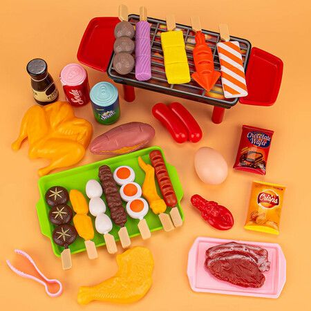 Baby Pretend Play Kitchen Kids Toys Simulation Food Barbecue Cookware Cooking Role Play Educational Toys For Kids