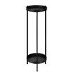 80CM High Plant Stand Metal Flower Pots Shelf Indoor Outdoor Corner Black Planter Holder Rack