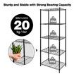 5-Tier Metal Plant Stand Planter Flower Display Rack Multifunctional Storage Shelf Black