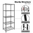 5-Tier Metal Plant Stand Planter Flower Display Rack Multifunctional Storage Shelf Black