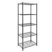 5-Tier Metal Plant Stand Planter Flower Display Rack Multifunctional Storage Shelf Black