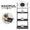 3-Tier Metal Plant Stand Indoor Outdoor Flower Pot Holder Garden Display Shelf Black