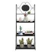 3-Tier Metal Plant Stand Indoor Outdoor Flower Pot Holder Garden Display Shelf Black