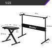 Melodic I Style Adjustable Keyboard Stand Folding Piano Stool Seat Chair Set