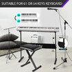 Melodic I Style Adjustable Keyboard Stand Folding Piano Stool Seat Chair Set