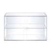 2 Tier Cupcake Cake Display Case Cabinet Stand Bakery Pastry Donuts Holder 5mm Thick Transparent