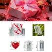 Red Heart Shape Valentine's Day Decoration String Lights 4m 40 LED Glowing Fairy Lights with Remote and Battery Box for DIY Wedding Indoor Party outdoor