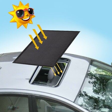 Magnetic Car Sunroof Sun Shade Mesh Moonroof SUV Tent Roof Cover Camping Kept The Bugs Out Insect Screen Awnings Net