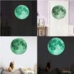 30cm Luminous Moon 3D Wall Sticker For Kids Room Bedroom Decoration Home Decals