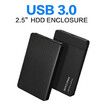 2.5 Inch SATA to USB 3.0 Tool-free External Hard Drive Enclosure (Black)