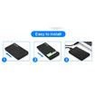 2.5 Inch SATA to USB 3.0 Tool-free External Hard Drive Enclosure (Black)