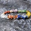 9pcs Crystals Healing Gemstones Chakra Stones 1Pc Crystal Bracelet 1pc Clear Quartz Necklace Set For Beginners