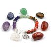 7Pcs Crystals Healing Gemstones Chakra Stones 1Pc Lava Bracelet Set For Crystals For Beginners