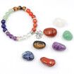 7Pcs Crystals Healing Gemstones Chakra Stones 1Pc Lava Bracelet Set For Crystals For Beginners