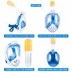 Underwater Scuba Anti Fog Full Face Diving Mask Snorkeling Set Respiratory Masks Safe And Waterproof Swimming Equipment S/M