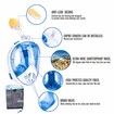 Underwater Scuba Anti Fog Full Face Diving Mask Snorkeling Set Respiratory Masks Safe And Waterproof Swimming Equipment S/M