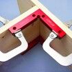 90 Degree Positioning Squares, 4.7 x 4.7 Inch, Aluminum Alloy, Right Angle Clamps, Woodworking Tool (2 Pack)