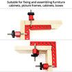 2pcs Right Angle Position Square 90 Degree Fixing Clamps, Aluminum Alloy Woodworking Tool for Boxes, Drawers