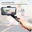 3 in 1 Phone Gimbal Stabilizer Selfie Stick Tripod 5-Section with Remote Shutter Phone Clamp Smart Rotatable