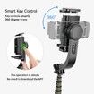 3 in 1 Phone Gimbal Stabilizer Selfie Stick Tripod 5-Section with Remote Shutter Phone Clamp Smart Rotatable