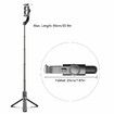 3 in 1 Phone Gimbal Stabilizer Selfie Stick Tripod 5-Section with Remote Shutter Phone Clamp Smart Rotatable