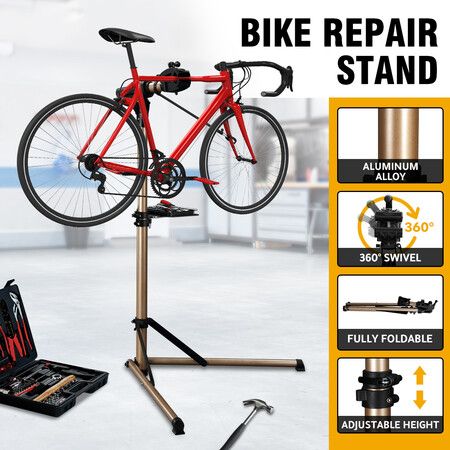 Bike Repair Stand Foldable Bicycle Rack Workstand Maintenance Aluminium Alloy