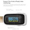 Fingertip Pulse Oximeter Blood Oxygen SpO2 Sports and Aviation RR respiratory rateCol.White Grey